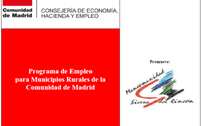 Programa de Empleo para Municipios Rurales de la Comunidad de Madrid 2022